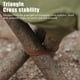 thumbnail image 5 of Taburete Triangular de tela, taburete plegable para acampar, silla de pesca portátil, asiento para acampar, pescar, senderismo, jardinería y playa, 5 of 8