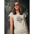 thumbnail image 2 of Brooklyn Denim Logo T-Shirt Women -Image by Shutterstock, Female 3X-Large, 2 of 4