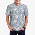 thumbnail image 5 of Wukai Lily Flower Men’s Polo Shirts,Quick-Dry Athletic Shirt,Classic Fit Shirts-3X-Large, 5 of 8