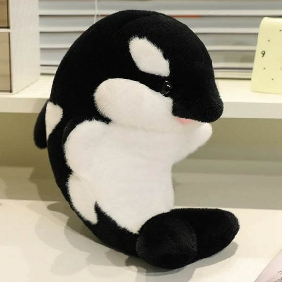 35/50cm Kawaii Killer Whale Plush Toys Stuffed Orcinus Orca Fish Doll Cute Shark Cartoon Soft Sleep Pillow Kids Girls Baby Gift