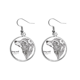 thumbnail image 1 of Lobo Gris amigo empresa Pendientes pendientes de plata colgantes joyas señora Unbranded M, 1 of 3