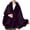 Purple, variant on Miluxas Faux Fleece Shawl Wrap Women Cape Poncho Cloak with Faux Plush Trim Winter Sleeveless Cardigan Coat for Party Wedding Black Free Size