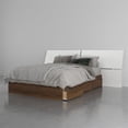 thumbnail image 1 of Cologne 2 Piece Full Size Bedroom Set  Walnut and White, 1 of 7