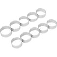 thumbnail image 2 of Paquete de 10 anillos de tarta de acero inoxidable de 5 cm, pastel perforado resistente al calor, 2 of 4