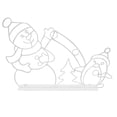 thumbnail image 3 of Luz de cadena de Navidad que  para el jardín del festival de la ventana de Navidad 40cmx26cm Yotijar  Figura de luz de muñeco de nieve, 3 of 7