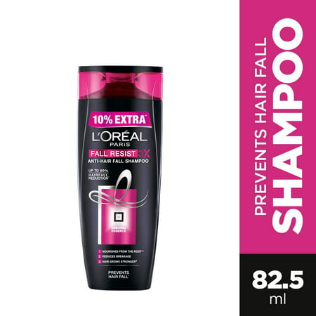 L'Oreal Paris Fall Resist 3X Anti-Hairfall Shampoo, 75ml (With 10% (Best Loreal Shampoo For Hair Fall)