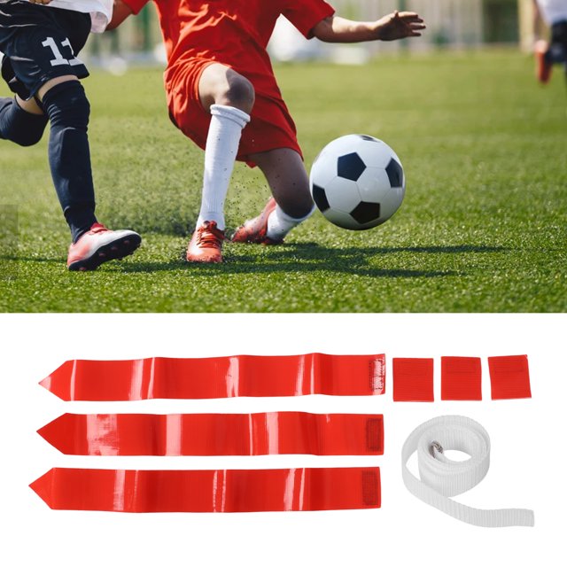 Football Belt Flag, Practical Soccer Belt Tag Red Lightweight for Youth Leagues