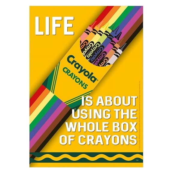 EU-837561 - Crayola Use the Whole Box of Crayons Poster, 13" x 19" by Eureka