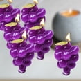 thumbnail image 4 of 12 velas aromaticas en forma de uva morada, 4 of 5