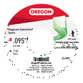 thumbnail image 2 of Oregon 21-095 Gatorline 5 Lb 1134' Spool 0.095" Gauge Commercial Square String Trimmer, 2 of 3