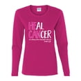 thumbnail image 2 of Wild Bobby Heal Cancer Faith Jesus Believe Breast Cancer Awareness Women Graphic Long Sleeve T-Shirt, Fuschia, X-Large, 2 of 6