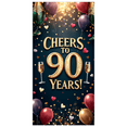thumbnail image 4 of LUUFILx Cheers to 90 Years Backdrop Banner Birthday Party Decoration Background Photography Props Celebration Decors Anniversary Supplies, 4 of 9