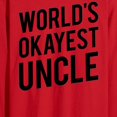 thumbnail image 2 of Instant Message - World's Okayest Uncle - Men's Long Sleeve T-Shirt, 2 of 5