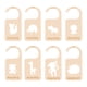 thumbnail image 1 of ¡Campaña con descuento!Divisores de armario de madera para bebés Organizadores de armarios para bebés Diseño grabado para cualquier decoración de guardería Juego de 7 adorables organizadores de perch, 1 of 3