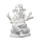 thumbnail image 3 of Estatua del Señor Ganesha Escultura religiosa de Buda Artesanía Arte Artesanía Decoración del hogar Blanco 85 x 7 x 105 cm, 3 of 9