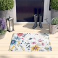 thumbnail image 2 of Pioneer Flower Floral Print Flannel Non Slip Door Rugs,Washable Door Mats Indoor,Decorative Door Mats,Dirt-Resistant and Absorbent Doormat for Entrance,Bedroom,Kitchen,Bathroom,31.5"x17", 2 of 4