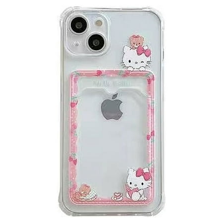Sanrio Cartoon Hello Kitty Phone Cases For iPhone 15 14 13 12 11 Pro Max XR XS MAX 8 X 7 SE Transparent Shockproof Silicone Case