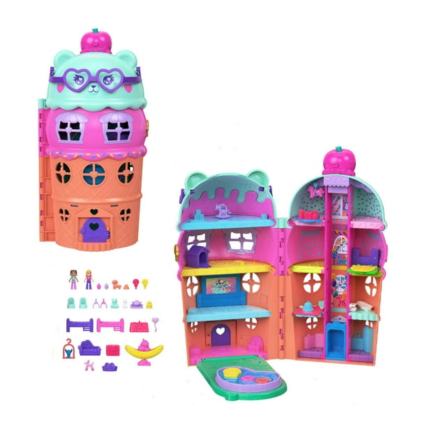Set de Juego Mattel Polly Pocket Compacto Casa de Helado