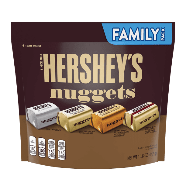 Hershey, Chocolate Assorted Family Pack Nuggets, 15.6 Oz