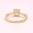 thumbnail image 3 of Cora Jewellery 2.15CT Cushion Cut Moissanite Solitaire Engagement Ring For Women, 14K Yellow Gold, 3 of 5