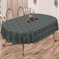 thumbnail image 4 of Geometrical Oval Tablecloth Farmhouse 54"x72" Waterproof Table Cloth Washable Fabric Table Cover for Indoor/Outdoor Home Kitchen Dinner Decor, 4 of 4