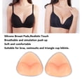 thumbnail image 4 of Bra Pads Inserts, Push Up Sticky Bra, Sticky Bra Inserts, 1 Pair Silicone Bra Inserts Extra Thick Waterproof Reusable Self Adhesive Triangular Shape Push Up Pads Flesh Color, 4 of 7