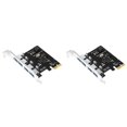 thumbnail image 1 of 2X 4 Port USB 3.0 PCI-E Expansion Card PCI PCIe USB 3.0 HUB Adapter 4-Port USB3.0 Controller USB3.0 PCIe, 1 of 6