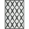 thumbnail image 2 of Unique Loom Outdoor Modern Collection Area Rug (6' 1" x 9' Rectangle Black and White), 2 of 6