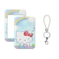 thumbnail image 4 of W Sanrio Cartoons Card Holder Hello Kitty Protective Case Student Hanging Neck Rope PVC Lanyard ID Card Cover Credential Holder FGS, 4 of 7