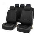 thumbnail image 3 of Fundas de Asiento de Cuero PU Yotijar Impermeable Negro 2 Piezas, 3 of 10