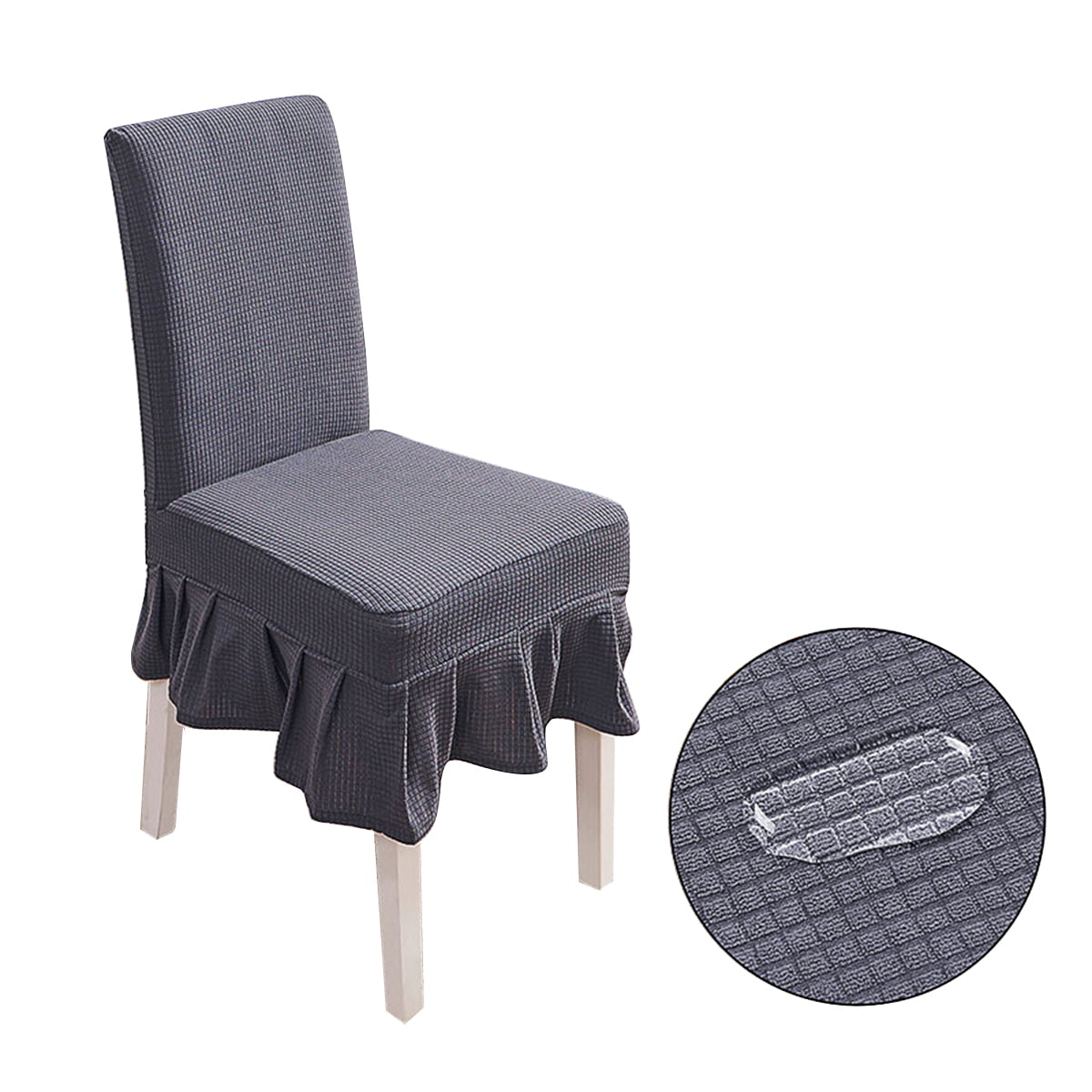 Details about   Solid Color Slipcovers Short Back Chair Cover Washable for Banquet Hotel 