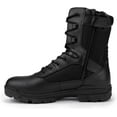 Ryno Gear 8" Coolmax Tactical Combat Side Zip Boots (Black)