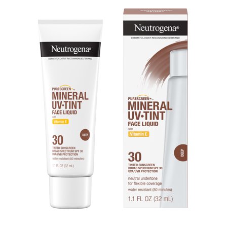 Neutrogena Purescreen+ Tinted Mineral Sunscreen  Deep  1.1 fl. oz