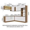 thumbnail image 3 of Cocina Integral de Esquina 459cm Glamy Madesa 01 Marrón/Blanco, 3 of 5