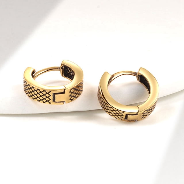 Boucles d'Oreilles Robustes pour Femmes Bijoux en Or et Argent