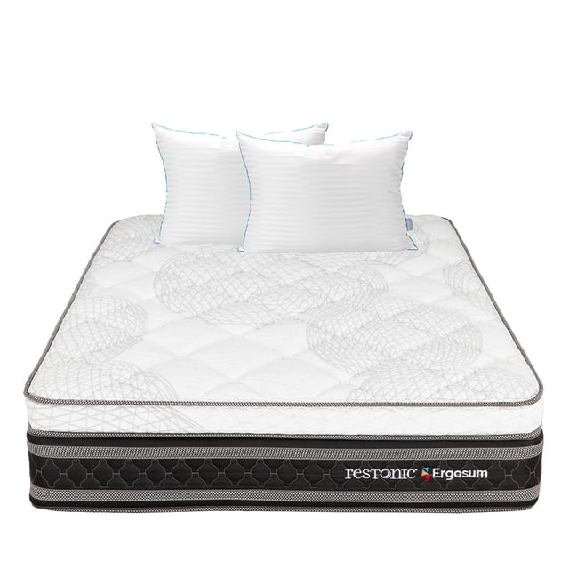 Colchón King Size Restonic Ergosum + Almohadas Royal Twin