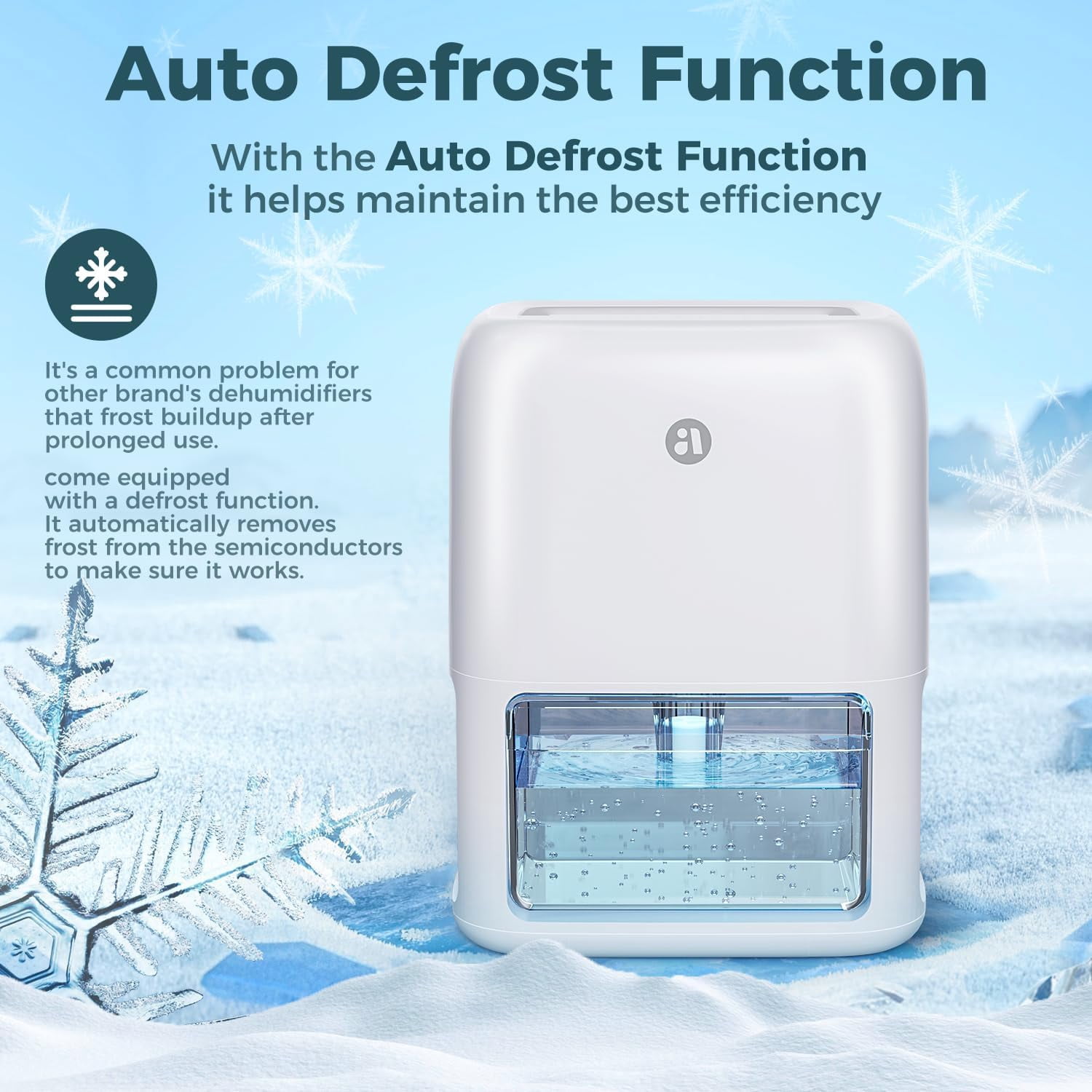 60 Oz Dehumidifier for Home with Dual Semiconductor Condensers Quiet Sleep Mode Auto-Off Timer Portable Small Dehumidifiers for Bathroom Bedroom RV