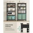 thumbnail image 2 of 5-Tier Heavy-Duty Storage Shelves, Boltless Adjustable Shelving Unit 1929 lb Capacity, 11.8 x 29.5 x 59 Inches, Garage Organizer, Rustic Brown, 2 of 6