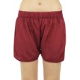 thumbnail image 2 of Bimba Womens Drawstring Solid Maroon Pj Set Buttondown Shirt Shorts Dress-18, 2 of 9