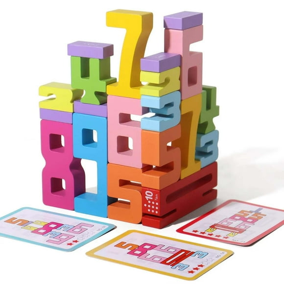 Toys Clearance, Wooden Block Puzzle Game, Fast-Paced Family Board Games, Challenging Stacking Building Block Game, 1 to 6 Players Color Block Puzzles Games, Party Games for Ages 4+