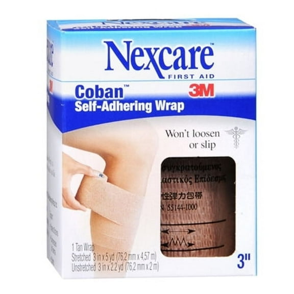 3M Nexcare Coban Self Adhesive Wrap, 3 Inches X 5 Yards, #H1583 - 1 Ea