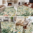 thumbnail image 5 of 6'x9' Area Rugs, Botanical Print Indoor Outdoor Area Rug for Living Room Bedroom, Vintage Plants Herbs Fruit Flower Washable Bathroom Rugs Kitchen Floor Carpet Mats Home Decor Aesthetic, 5 of 8
