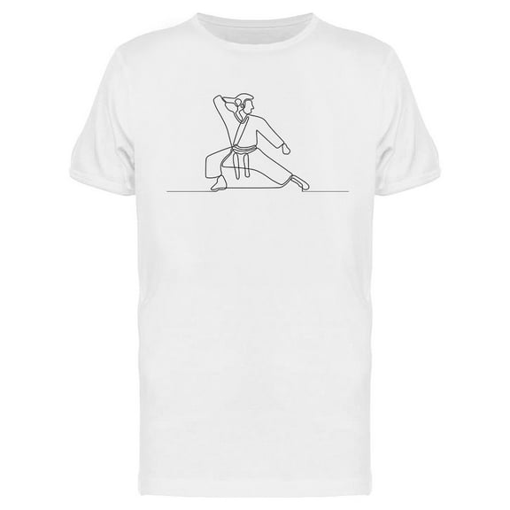 Karate Athlete Fighter T-Shirt Men -Image by Shutterstock, Male Large