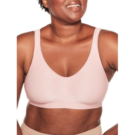 

Bali Comfort Revolution® ComfortFlex Fit® Wirefree Bra Hush Pink Retro 2XL Women s