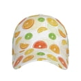 thumbnail image 2 of Naloa Original Classic Low Profile Hat Men Women Baseball Cap Dad Hat Adjustable Unconstructed Colorful Lemons Print Cap, 2 of 9