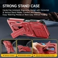 thumbnail image 3 of for Samsung Galaxy A16/ A17/ A26-5G Phone Case with 2 Pack Screen Protector, Slide Camera Cover, Kickstand & Lanyard Strap, Military Grade Shockproof Protective Heavy Duty Non-Slip Case, Red, 3 of 9