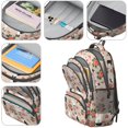 thumbnail image 4 of Black and White Cat and Mushroom Cute School Backpack Bag with Padded Back and Adjustable Shoulder Straps 16.9 X 12.6 X 5.9 Inches, 4 of 5