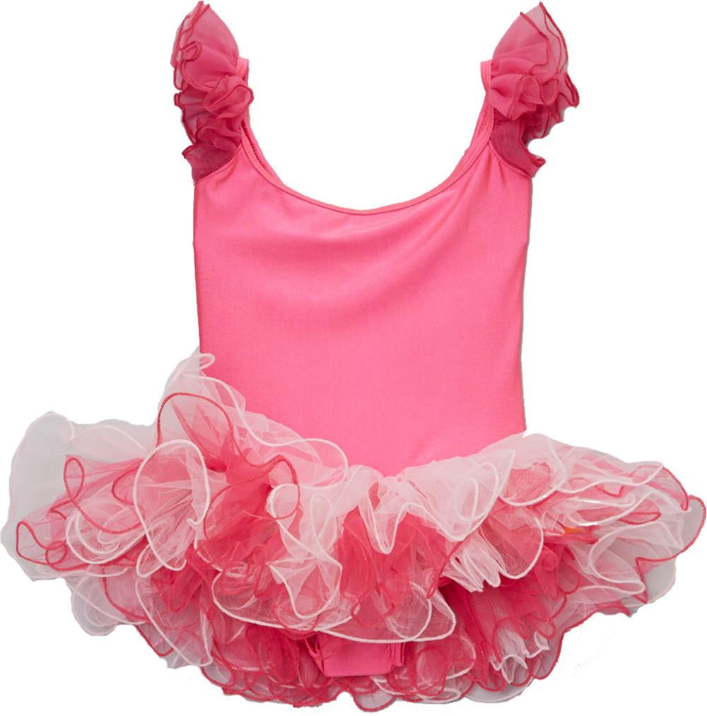 Wenchoice Girls Hot Pink And Pink Ballet Dress 