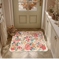 thumbnail image 2 of BERTHMEER 2'x3' Small Area Rugs for Entrance Bathroom Bedroom Entryway Playroom Dorm Non Slip Washable Beige Floral Vintage Traditional Oriental Accent Flower Rugs, Multicolor, 2 of 5