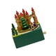 thumbnail image 2 of Caja de música navideña de madera Cajas de música de madera Suministros Decoración navideña Castillo verde, 2 of 9